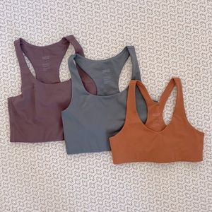 3 Girlfriend Collective sports bras - EUC